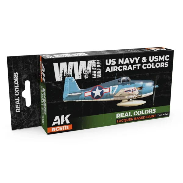 5568339927 AK Interactive – WWII US Navy & USMC Aircraft Colors SET – RCS111 - AK Interactive - Ludik Vault