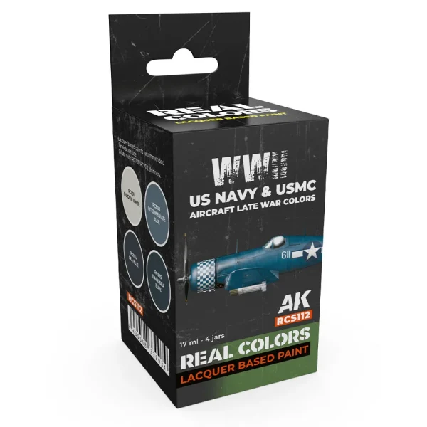 5568339934 AK Interactive – WWII US Navy & USMC Aircraft Late War Colors SET – RCS112 - AK Interactive - Ludik Vault
