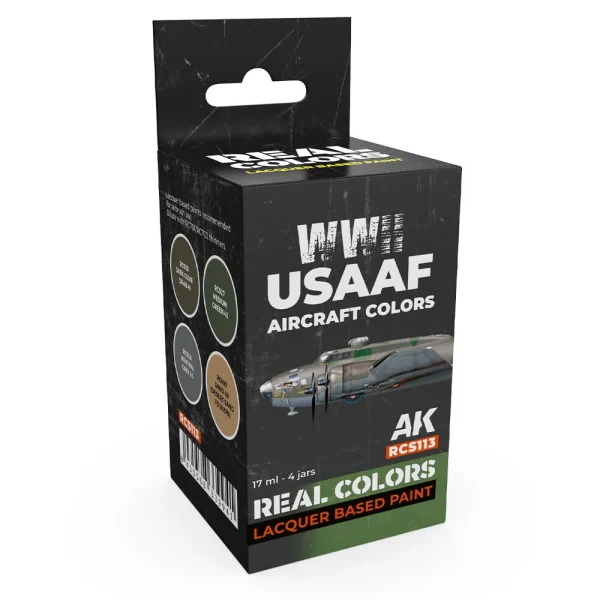 5568339941 AK Interactive – WWII USAAF Aircraft Colors SET – RCS113 - AK Interactive - Ludik Vault