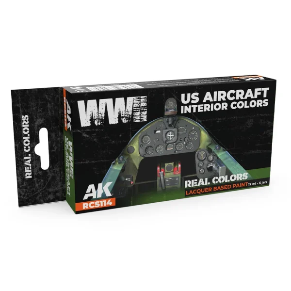 5568339958 AK Interactive – WWII US Aircraft Interior Colors SET – RCS114 - AK Interactive - Ludik Vault