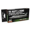 AK Interactive – US Navy&USMC Modern Aircraft&Helicopter Colors SET – RCS116 - AK Interactive - Ludik Vault