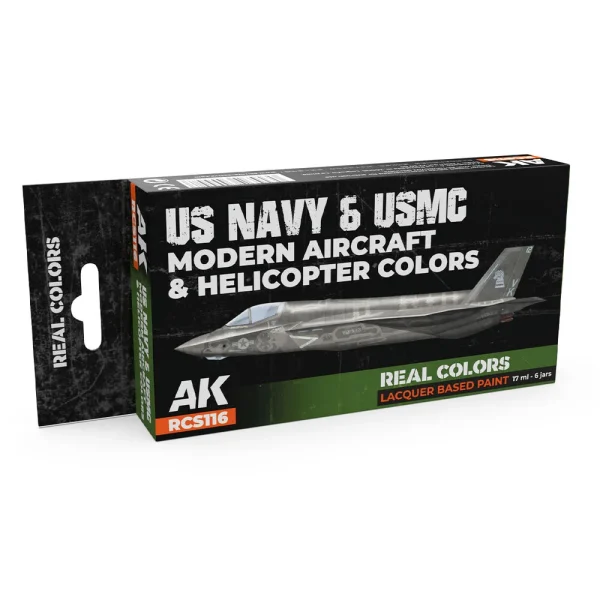 AK Interactive – US Navy&USMC Modern Aircraft&Helicopter Colors SET – RCS116 - AK Interactive - Ludik Vault