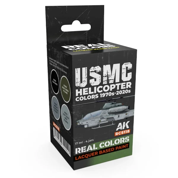 5568340022 AK Interactive – USMC Helicopter Colors 1970s-2020s SET – RCS118 - AK Interactive - Ludik Vault