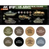 5568340244 AK Interactive – WWII US Army & USMC Camouflage Colors SET – RCS129 - AK Interactive - Ludik Vault