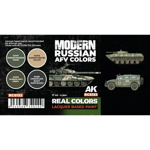 5568340299 AK Interactive – Modern Russian AFV Colors SET – RCS132 - AK Interactive - Ludik Vault