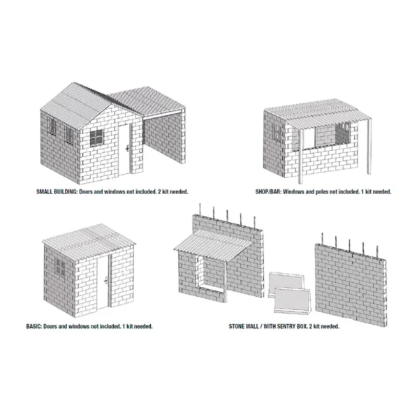 5568342422-3 AK Interactive - CONCRETE BLOCKS KIT 1/35 Scale - AK35019
