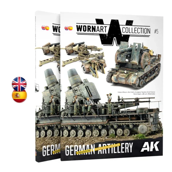 AK Interactive – WORN ART 05 GERMAN ARTILLERY – Bilingüal – AK4907 - AK Interactive - Ludik Vault