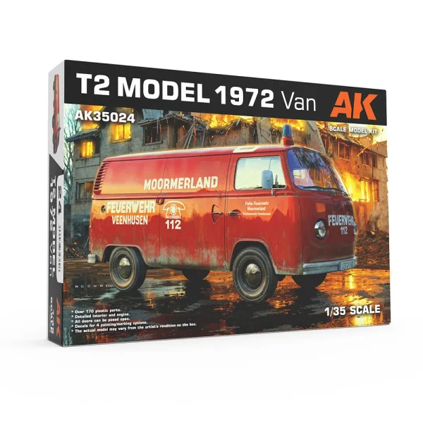 5568343696 AK Interactive – T2 Model 1972 VAN 1/35 scale – AK35024 - AK Interactive - Ludik Vault