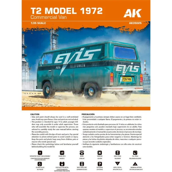 5568343702-7 AK Interactive - T2 MODEL 1972 Commercial Van - AK35025