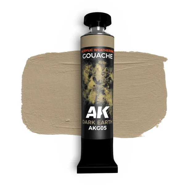AK Interactive – DARK EARTH – AK GOUACHE 20 ml. – AKG05 - AK Interactive - Ludik Vault