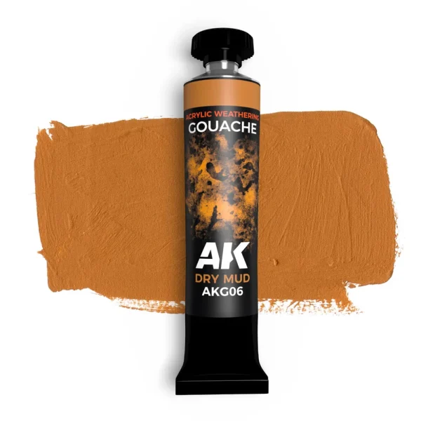 AK Interactive – DRY MUD – AK GOUACHE 20 ml. – AKG06 - AK Interactive - Ludik Vault