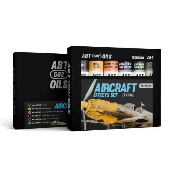 5568344648 AK Interactive – AIRCRAFT EFFECTS SET – ABT 502 OILS – AKABT305 - AK Interactive - Ludik Vault