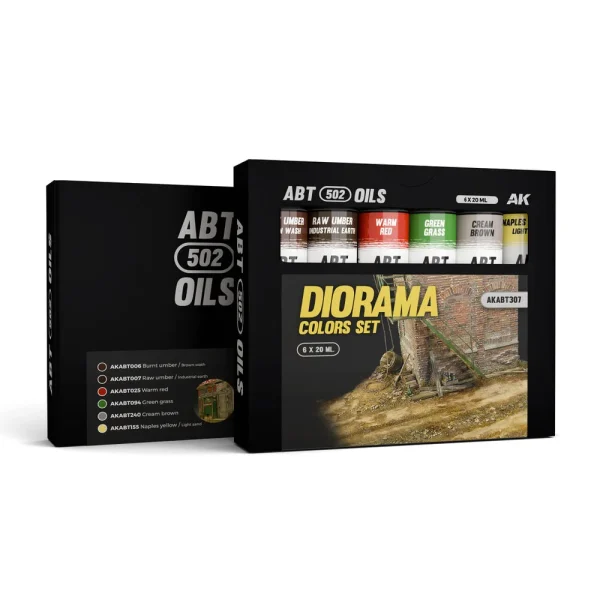 5568344662 AK Interactive – DIORAMA COLORS SET – ABT 502 OILS – AKABT307 - AK Interactive - Ludik Vault