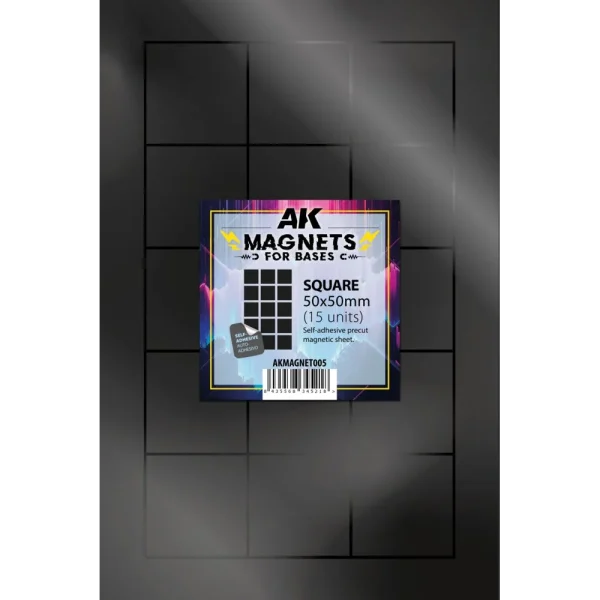 AK Interactive – SQUARE/CUADRADO 50 X 50 – 15 unid – AKMAGNET005 - AK Interactive - Ludik Vault