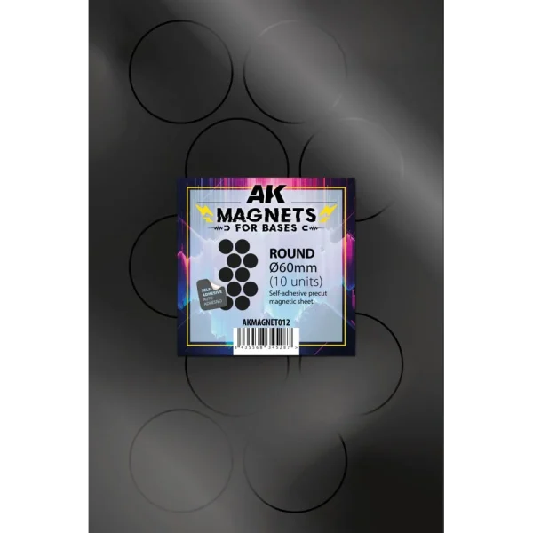 AK Interactive – ROUND/REDONDO 60 Ø – 10 unid – AKMAGNET012 - AK Interactive - Ludik Vault