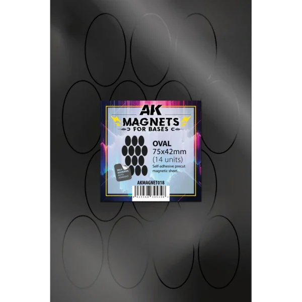 AK Interactive – OVAL 75 X 42 – 14 unid – AKMAGNET018 - AK Interactive - Ludik Vault