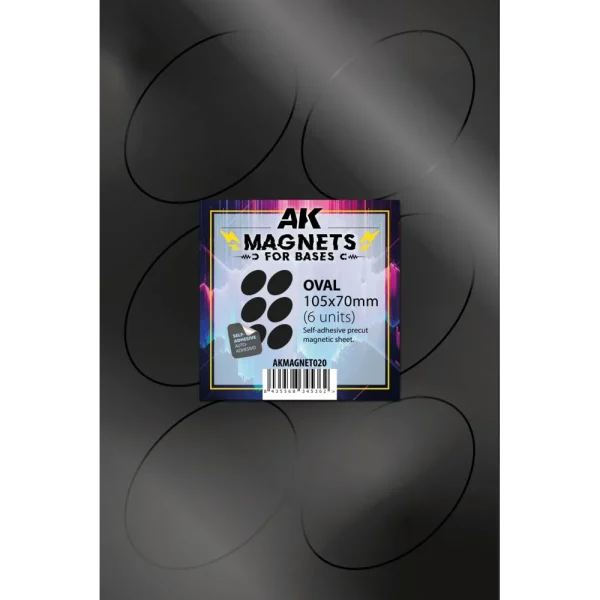 AK Interactive – OVAL 105 X 70 – 6 unid – AKMAGNET020 - AK Interactive - Ludik Vault