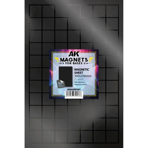 AK Interactive – MAGNETIC SHEET 300×200 – 1 unid – AKMAGNET001 - AK Interactive - Ludik Vault