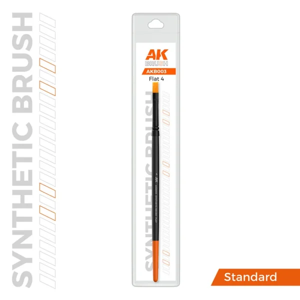 AK Interactive - AK SYNTHETIC BRUSH - FLAT 4 - AKB003