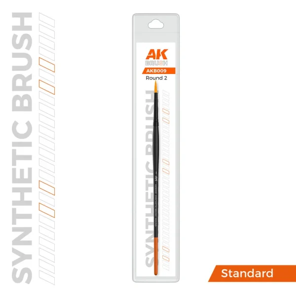 AK Interactive - AK SYNTHETIC BRUSH - ROUND 2 - AKB009