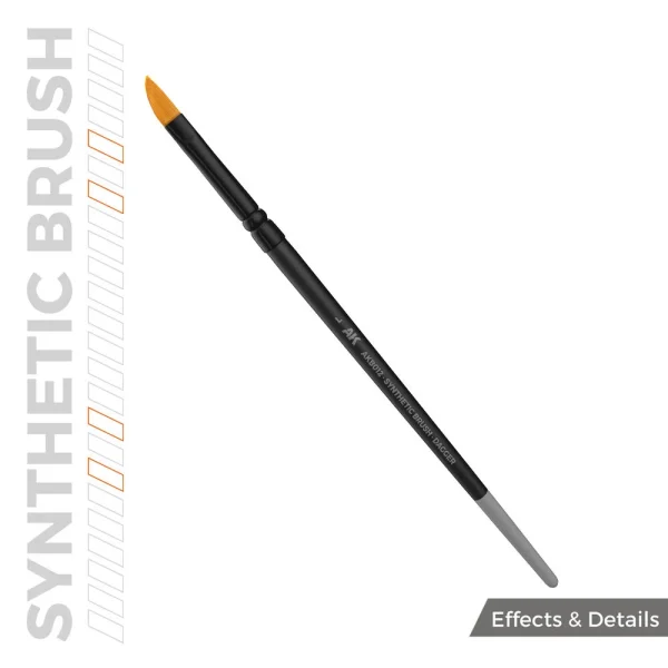 5568345515-1 AK Interactive - AK SYNTHETIC BRUSH - DAGGER L - AKB012