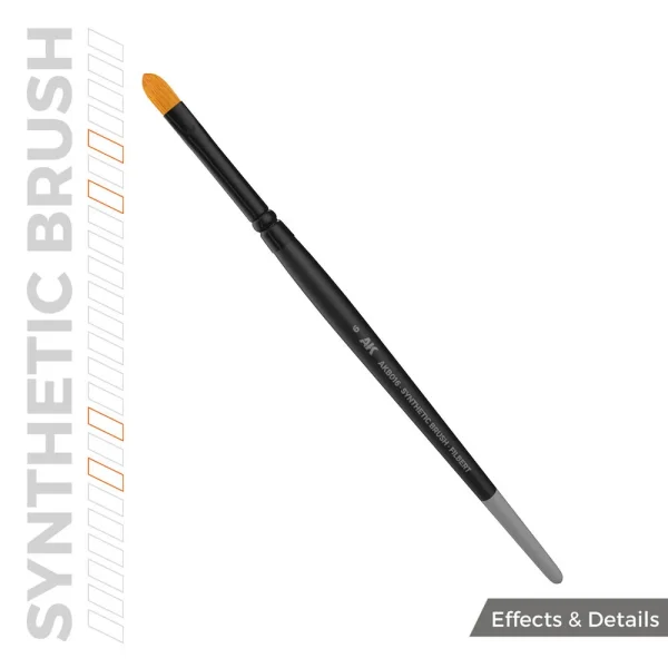AK Interactive - AK SYNTHETIC BRUSH - FILBERT 6 - AKB016