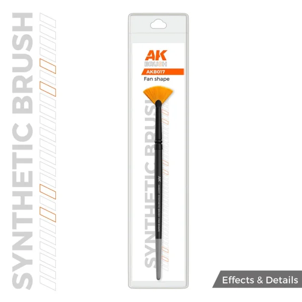 AK Interactive - AK SYNTHETIC BRUSH - FAN SHAPE - AKB017