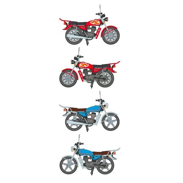 5568345911-4 AK Interactive - CG125 JAPANESE MOTORCYCLE 1/35 scale - AK35027