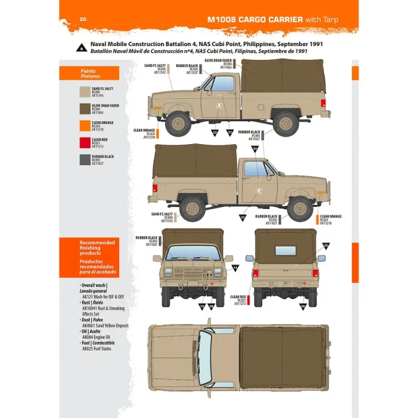 AK Interactive - M1008 TROOP CARRIER WITH TARP - AK35031