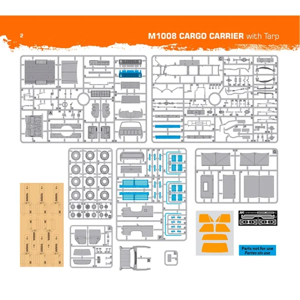 AK Interactive - M1008 TROOP CARRIER WITH TARP - AK35031