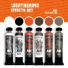 5568346765-1 AK Interactive - WEATHERING EFFECTS SET - AK GOUACHES - AKG25