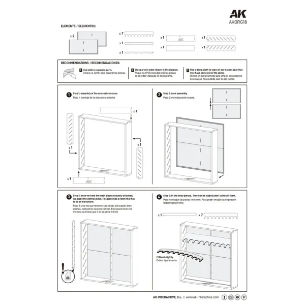 AK Interactive - MODULAR ORGANIZER 18ml - AKORG18