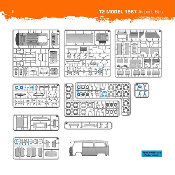 5568347571-11 AK Interactive - VOLKSWAGEN T2 Model 1967 Airport Bus - AK35033