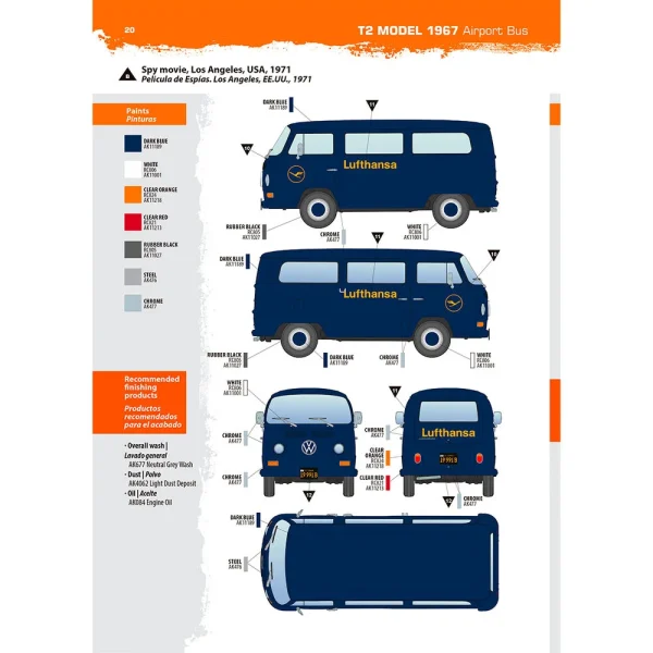5568347571-18 AK Interactive - VOLKSWAGEN T2 Model 1967 Airport Bus - AK35033