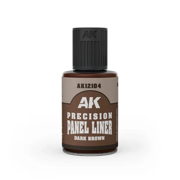 AK Interactive – PRECISION PANELINER- DARK BROWN 30ml – AK12104 - AK Interactive - Ludik Vault