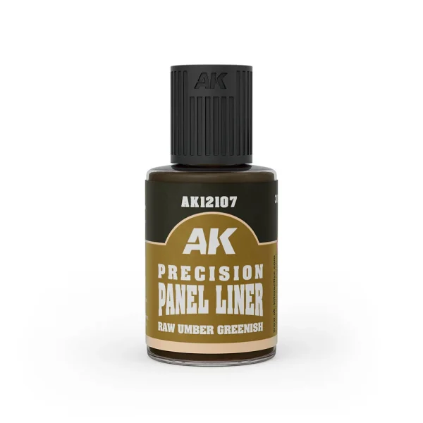 AK Interactive – PRECISION PANELINER – RAW UMBER GREENISH 30ml – AK12107 - AK Interactive - Ludik Vault