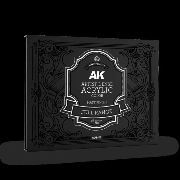 5568349100-1 AK Interactive - DELUXE EDITION BOX FULL RANGE ARTIST DENSE ACRYLIC COLOR - AKAD100