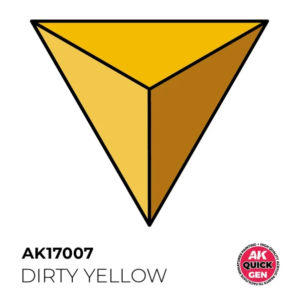 AK Interactive – DIRTY YELLOW 18 ml – QUICK GEN – AK17007 - AK Interactive - Ludik Vault