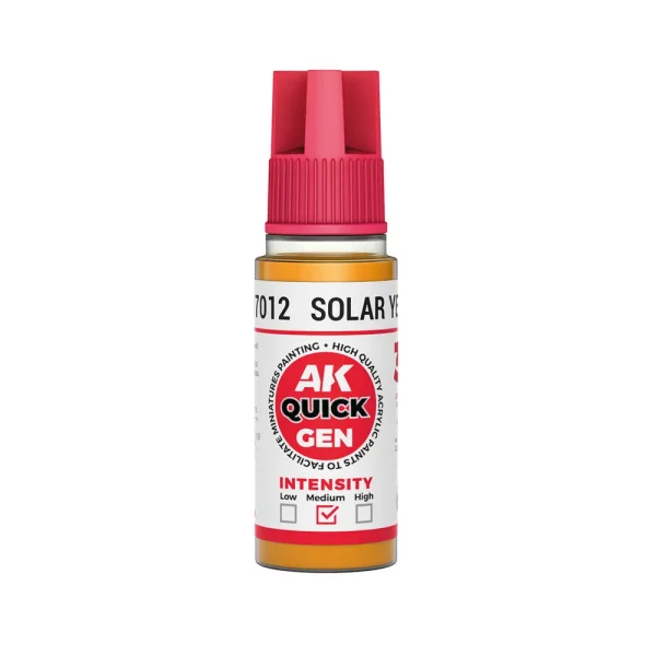5568349261-1 AK Interactive - SOLAR YELLOW 18 ml - QUICK GEN - AK17012