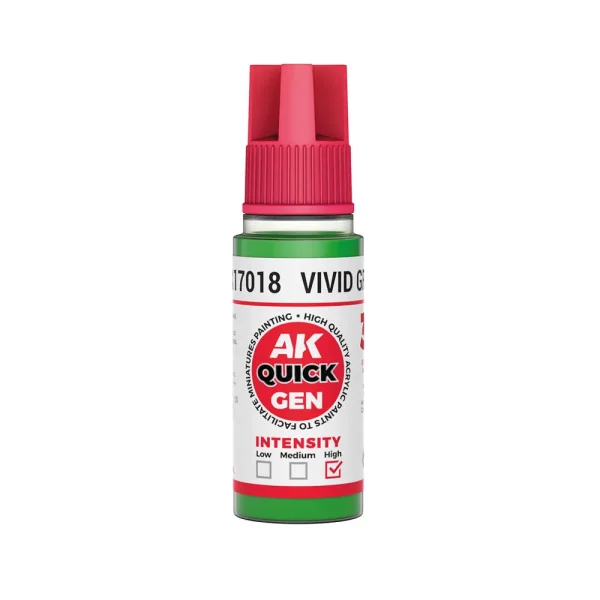 5568349322-1 AK Interactive - VIVID GREEN 18 ml - QUICK GEN - AK17018