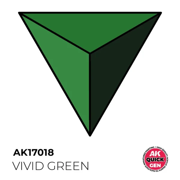 5568349322 AK Interactive – VIVID GREEN 18 ml – QUICK GEN – AK17018 - AK Interactive - Ludik Vault