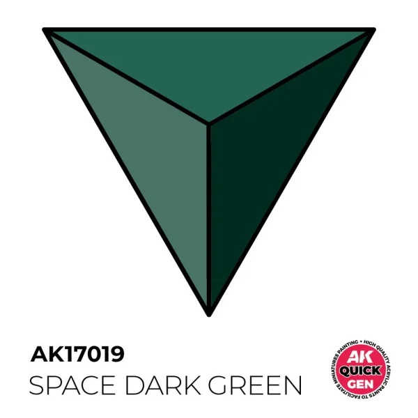 5568349339 AK Interactive – SPACE DARK GREEN 18 ml – QUICK GEN – AK17019 - AK Interactive - Ludik Vault