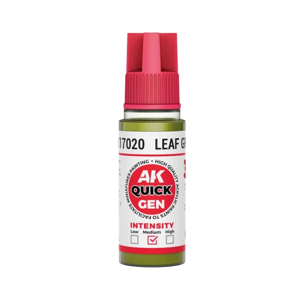 AK Interactive - LEAF GREEN 18 ml - QUICK GEN - AK17020
