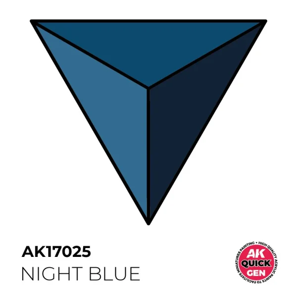 5568349391 AK Interactive – NIGHT BLUE 18 ml – QUICK GEN – AK17025 - AK Interactive - Ludik Vault