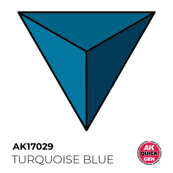 AK Interactive – TURQUOISE BLUE 18 ml – QUICK GEN – AK17029 - AK Interactive - Ludik Vault
