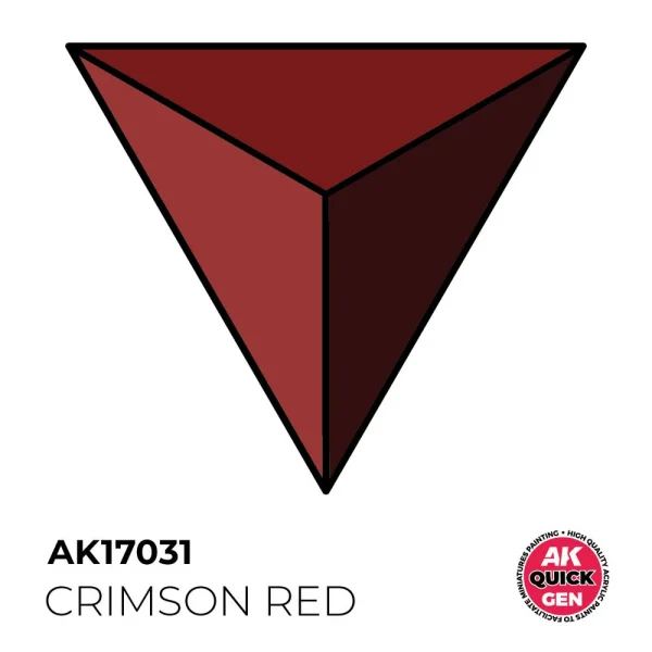 AK Interactive – CRIMSON RED 18 ml – QUICK GEN – AK17031 - AK Interactive - Ludik Vault