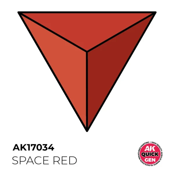 5568349483 AK Interactive – SPACE RED 18 ml – QUICK GEN – AK17034 - AK Interactive - Ludik Vault