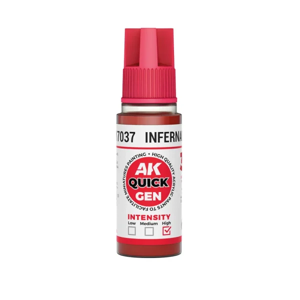 5568349513-1 AK Interactive - INFERNAL RED 18 ml - QUICK GEN - AK17037