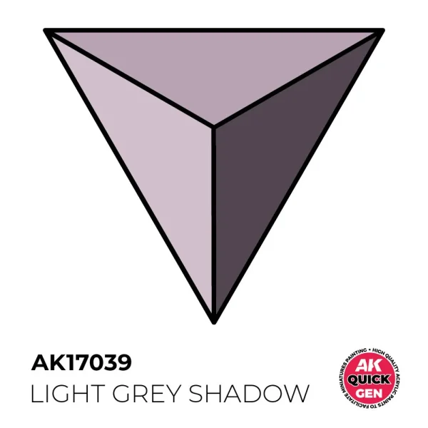 AK Interactive – LIGHT GREY SHADOW 18 ml – QUICK GEN – AK17039 - AK Interactive - Ludik Vault