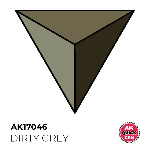 5568349605 AK Interactive – DIRTY GREY 18 ml – QUICK GEN – AK17046 - AK Interactive - Ludik Vault